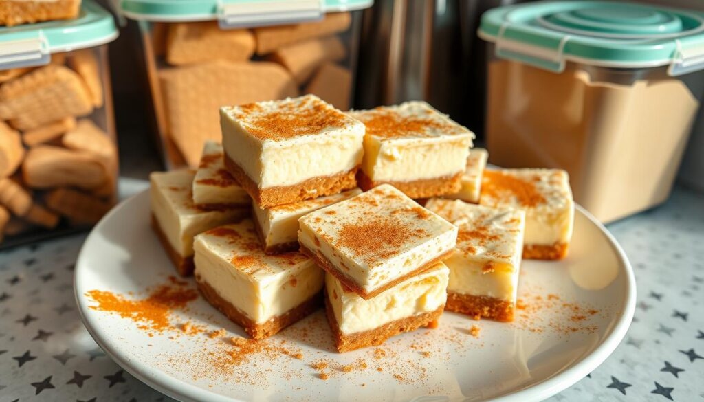 Churro´s Cheesecakes Bars Storage