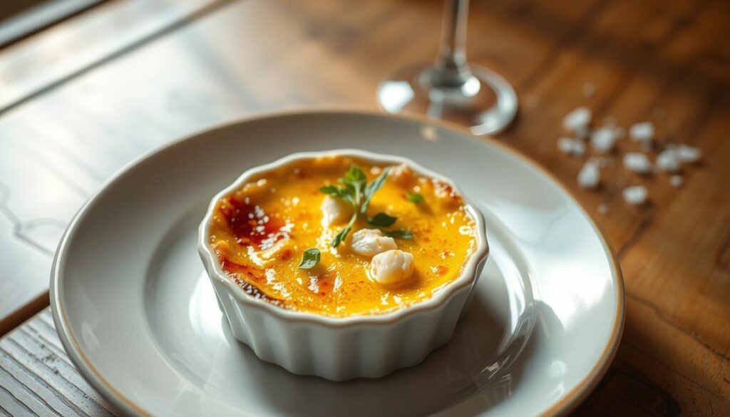 Crab Brulee Gourmet Dish