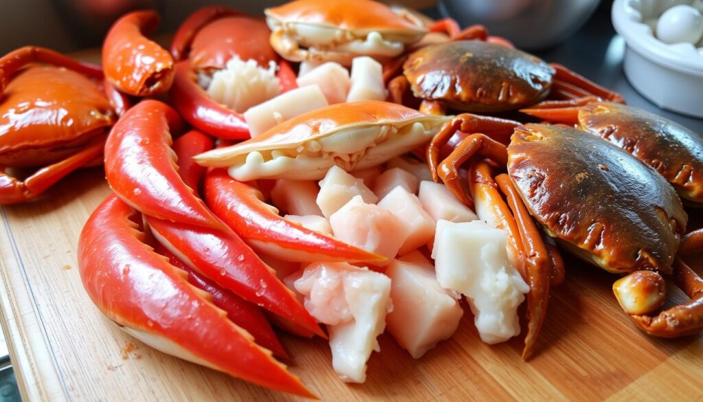 Fresh Crab Meat Selection