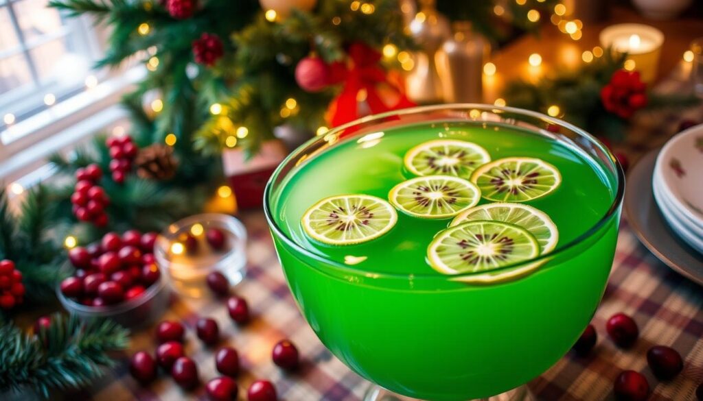 Grinch Punch Preparation