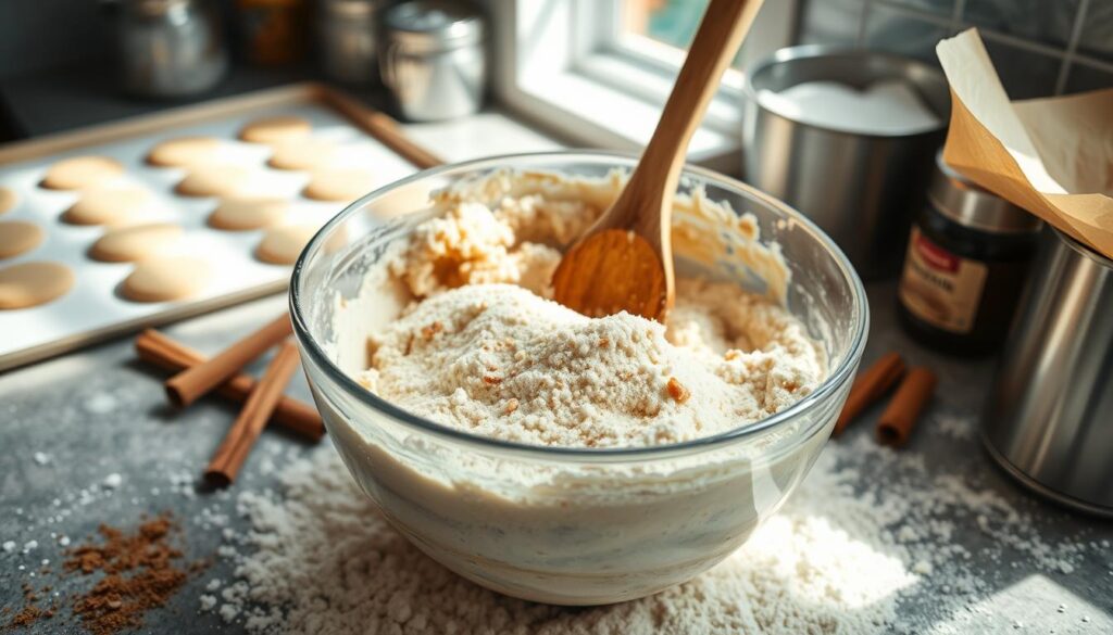 Mixing Snickerdoodle Cookie Dough