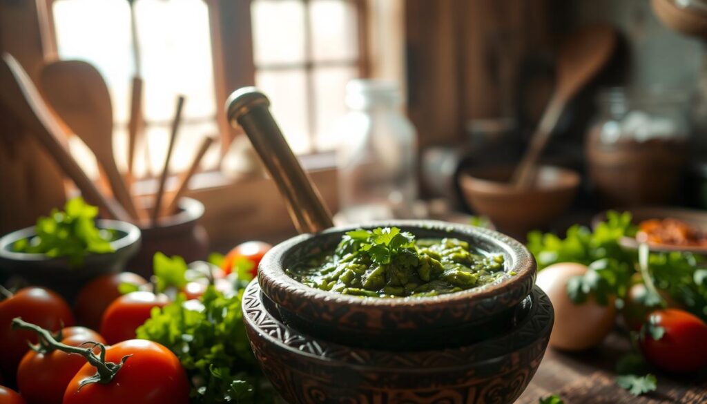 Molcajete Food Preparation