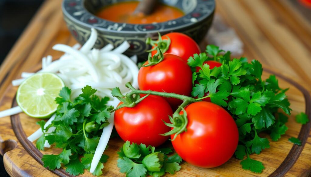 Preparing Ingredients for Molcajete Salsa