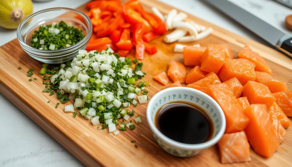 Salmon Bites Preparation