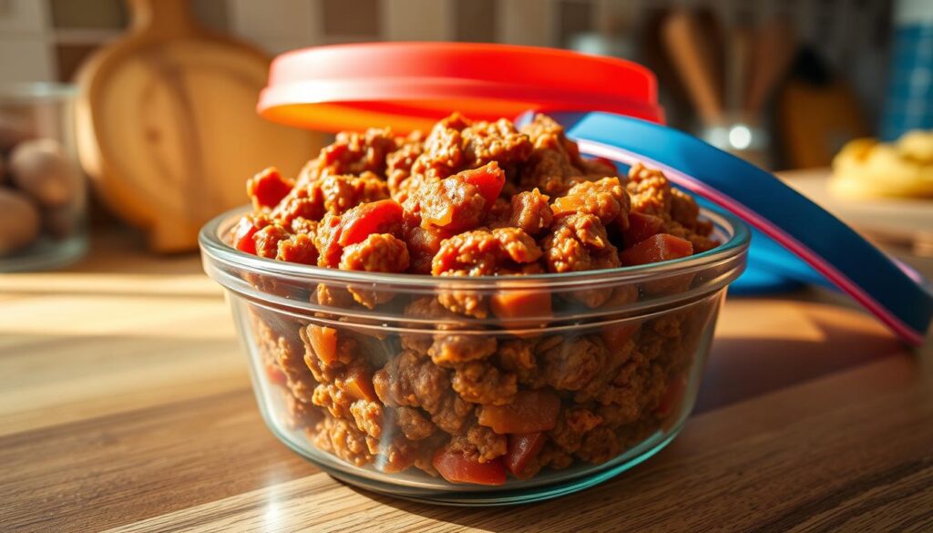 Sloppy Joe Leftovers Storage