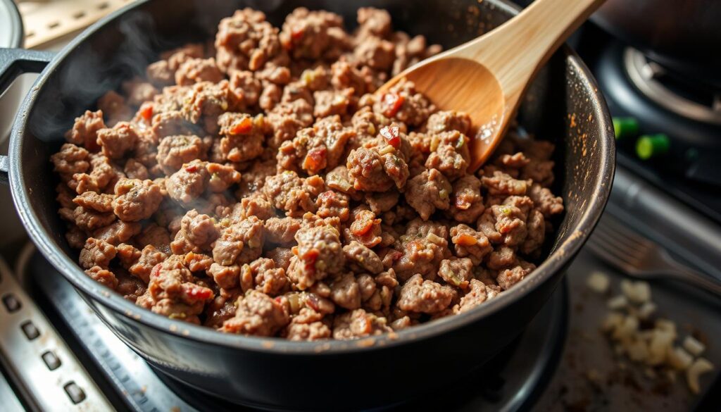 Sloppy Joe Meat Preparation