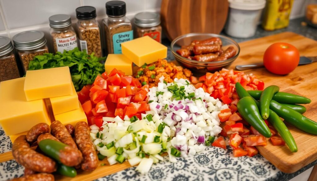 Smoked Queso Ingredient Preparation