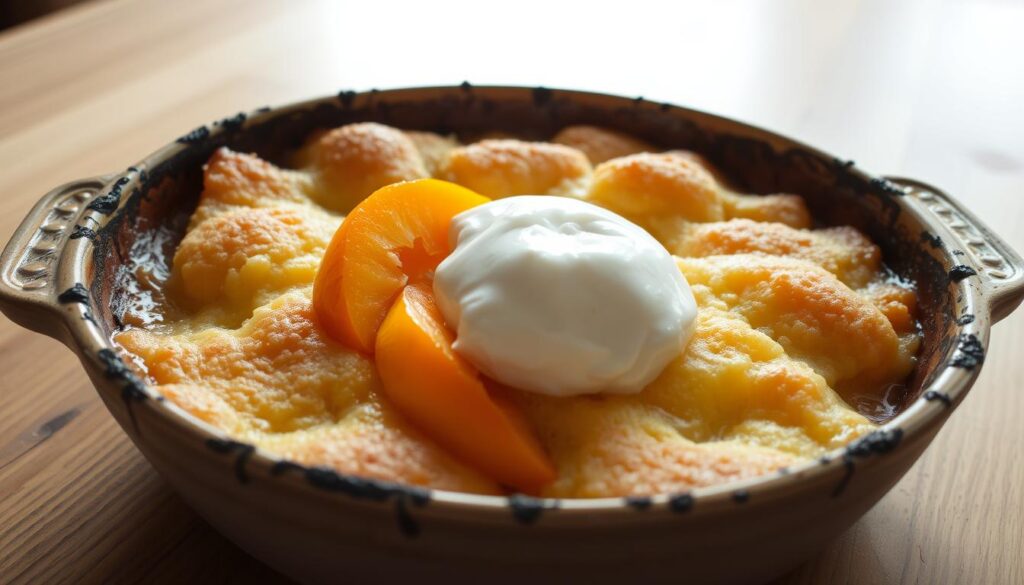 Southern Peach Cobbler with Cake Mix