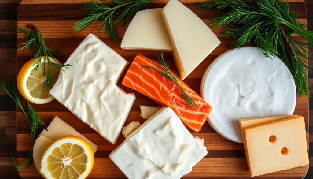 What cheese is best with salmon