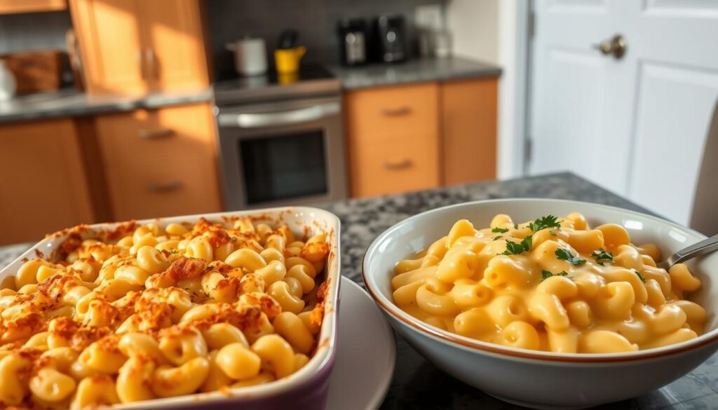 What is the difference between macaroni cheese and mac and cheese