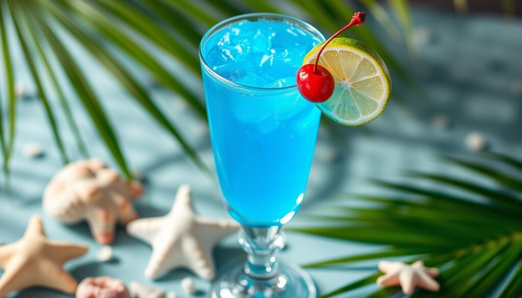 Blue Lagoon Cocktail Garnish