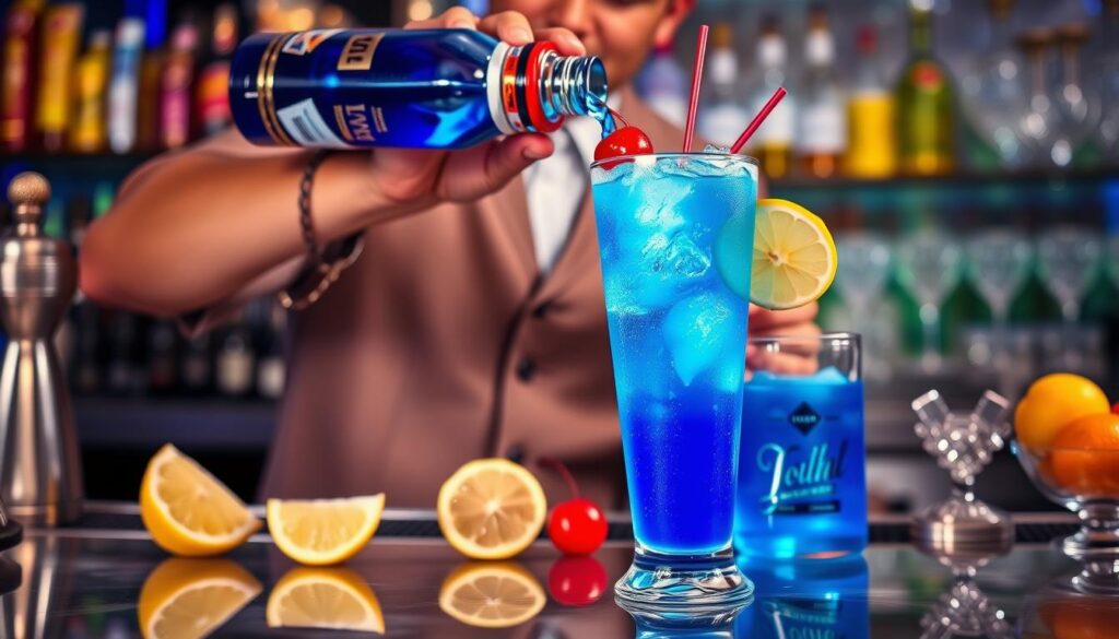 Blue Mother F Cocktail Mixing Guide