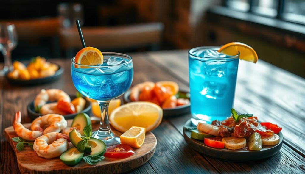 Blue Mother F Drink Food Pairings