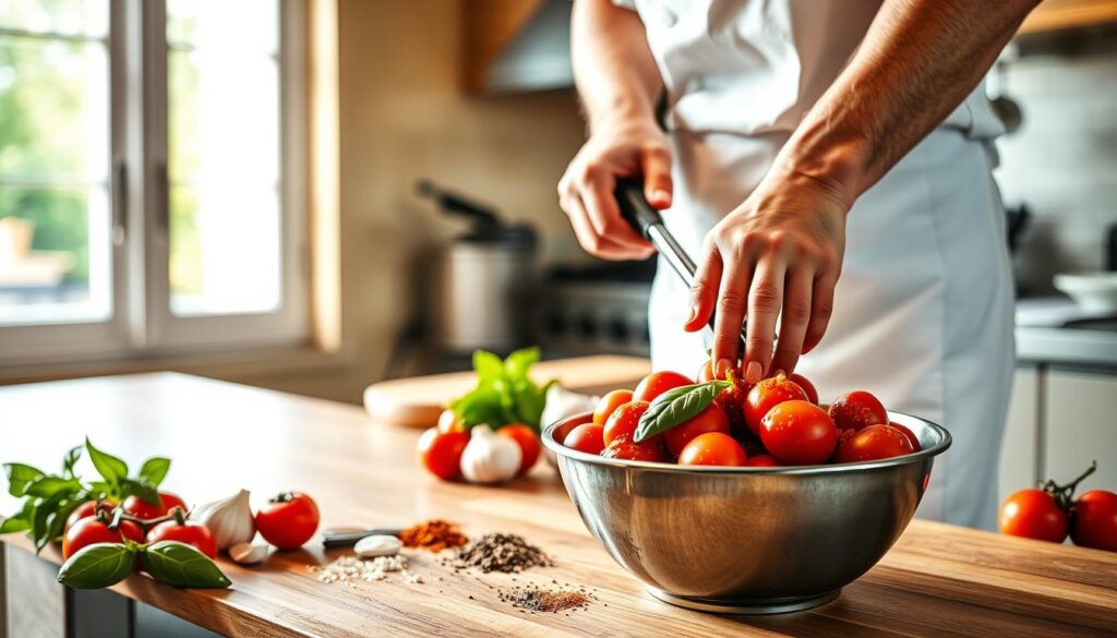 Chicago Style Pizza Sauce Preparation