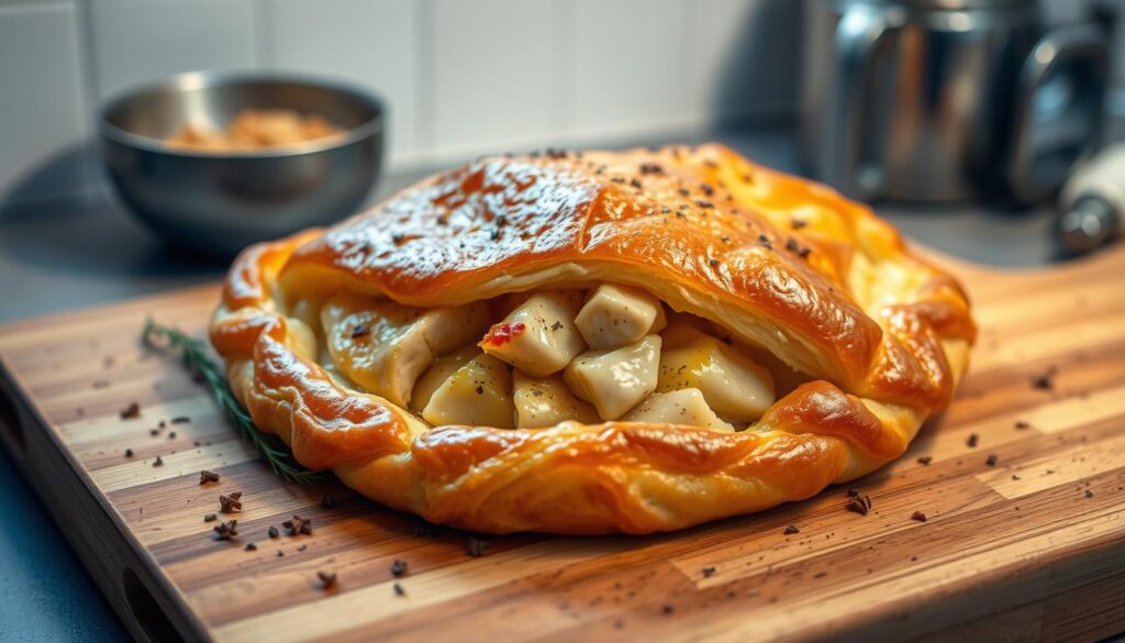 Chicken and Cheese Jalouise Preparation