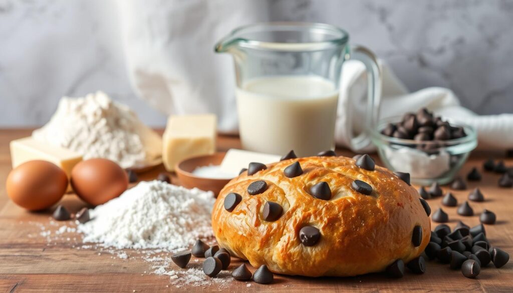 Chocolate Chip Brioche Ingredients