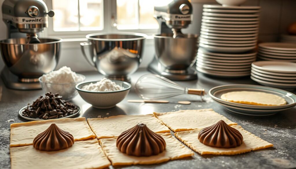 Chocolate Shiroi Koibito Cookie Preparation