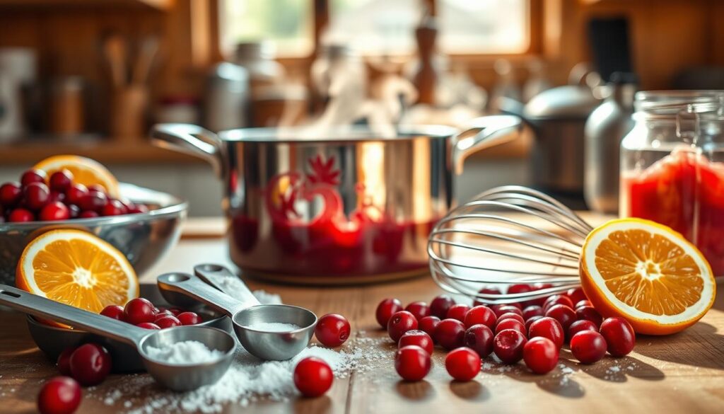 Cranberry Sauce Preparation Steps