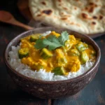 Delicious Yellow Curry Sauce and Okra Recipe