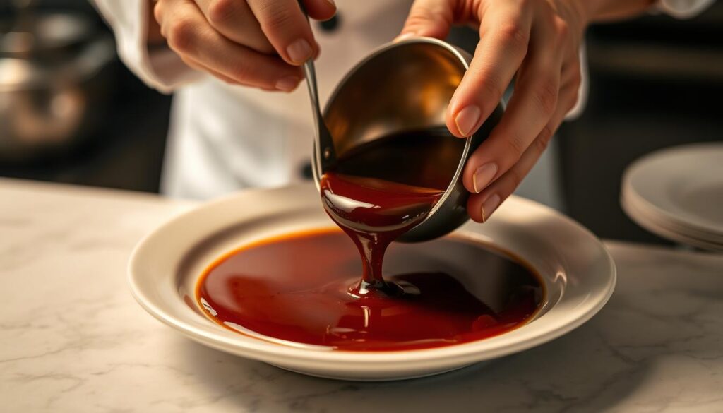 Demi-glace sauce preparation techniques