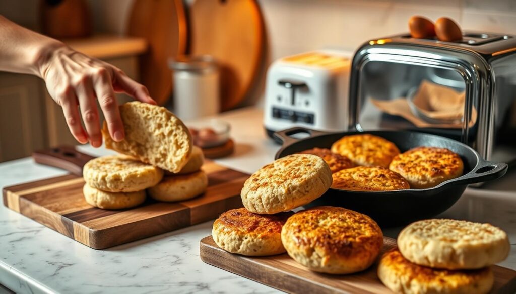 Einkorn English Muffin Cooking Methods