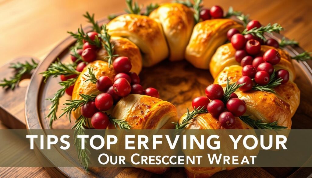 Festive Crescent Roll Wreath Serving Ideas