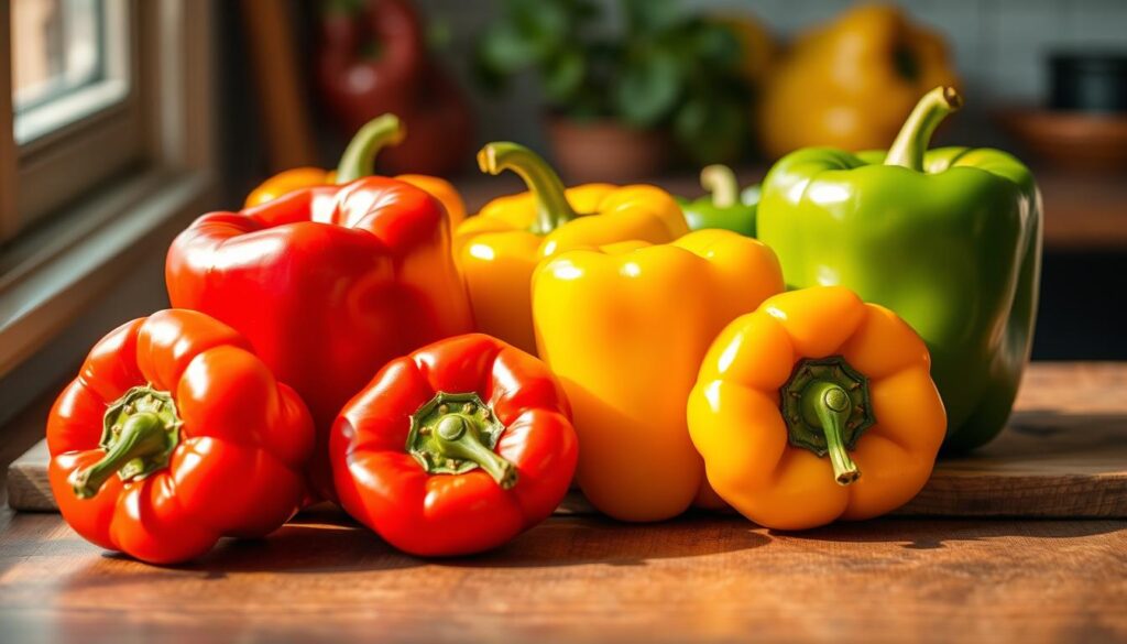 Fresh Bell Peppers for Vegan Omelette