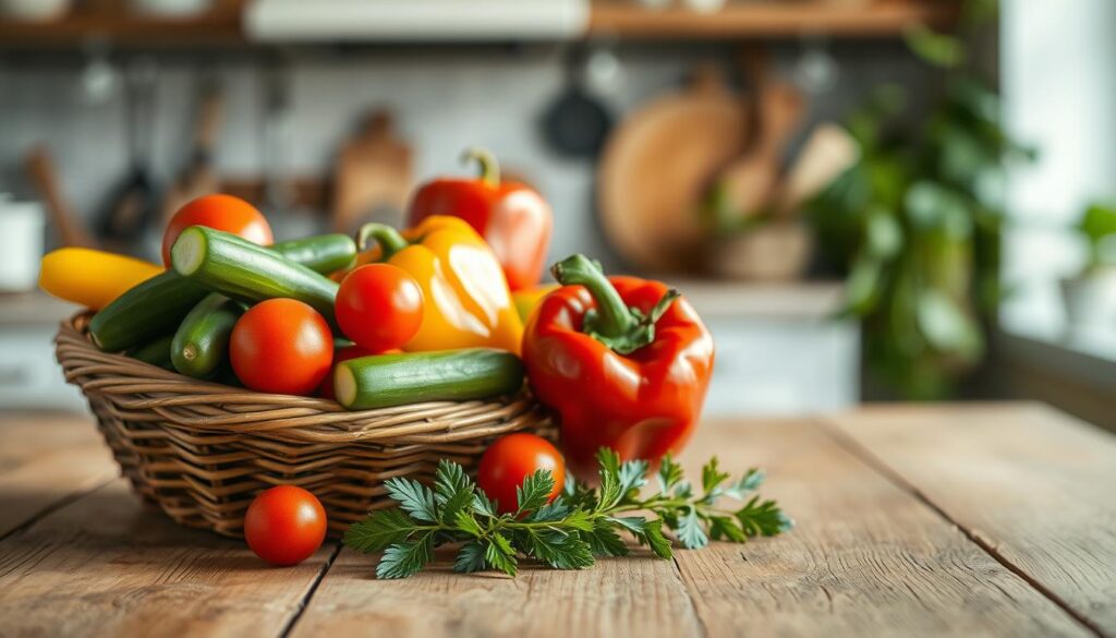 Fresh Vegetables for Turkey Rollups