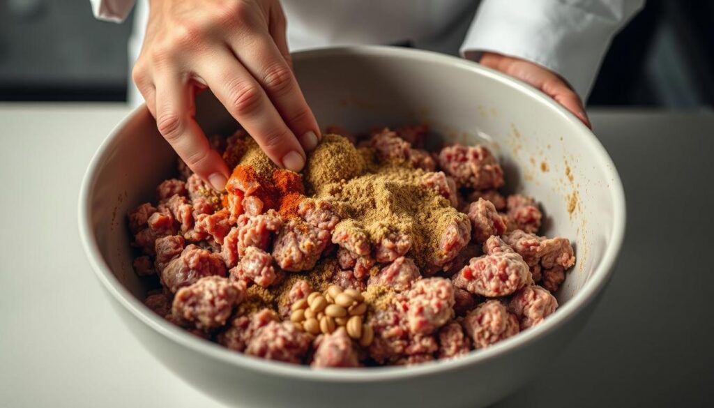 Ground Beef Meatloaf Mixing Technique