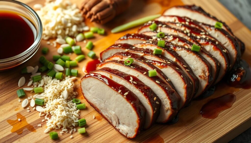 Hoisin Sauce Glazed Pork Tenderloin Preparation