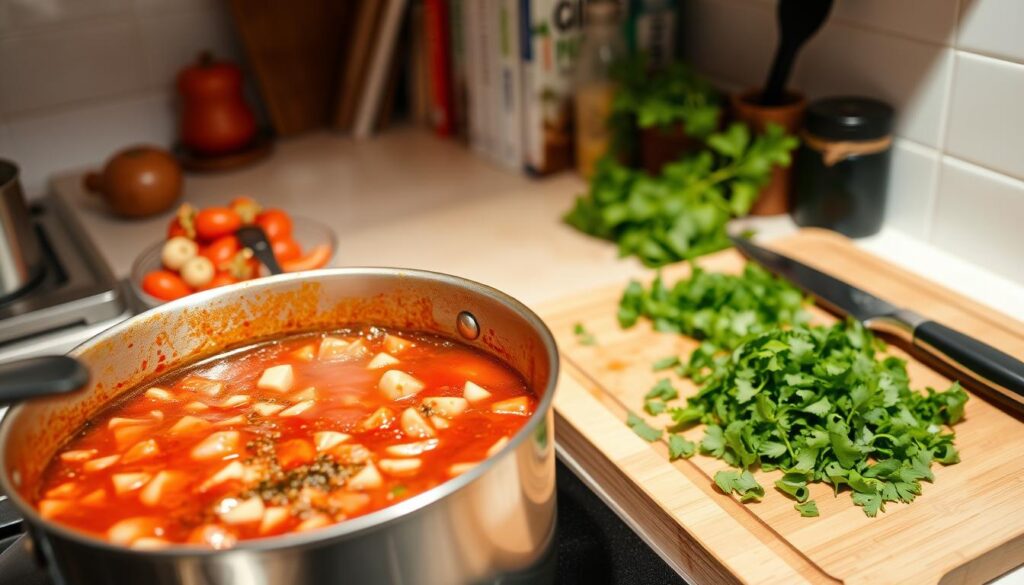 Homemade Enchilada Sauce Preparation