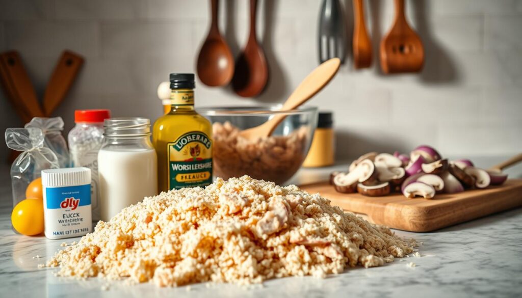 Ingredients for Chicken Salisbury Steak Patties