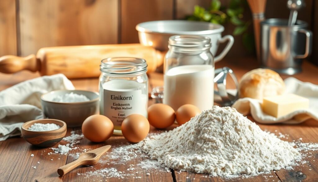 Ingredients for Homemade English Muffins