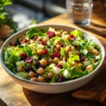 Lettuce Cranberry Nuts Chickpea Salad Recipe