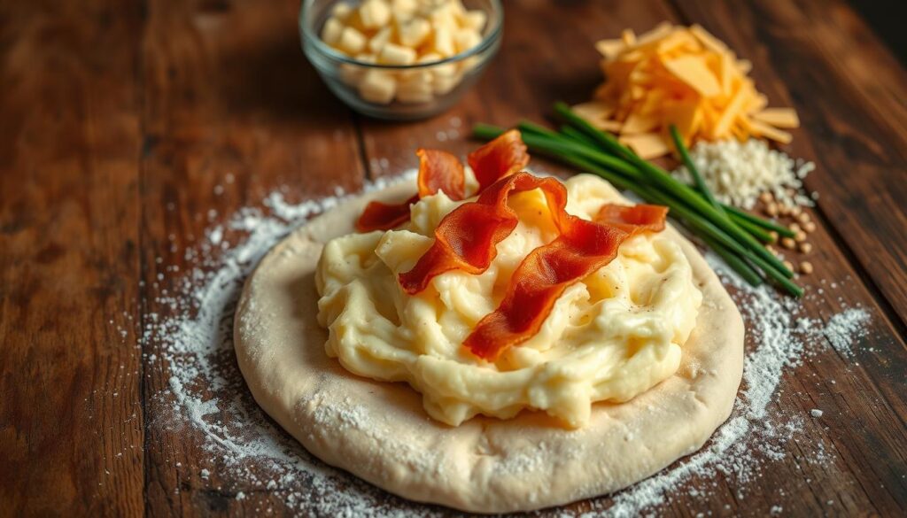 Mashed Potato Bacon Pizza Ingredients