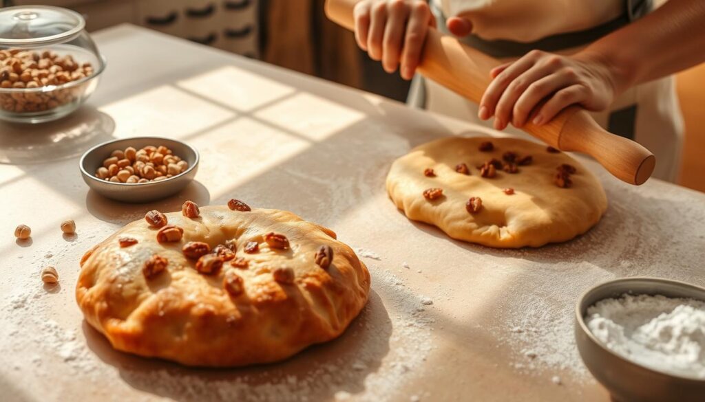 Nussgipfel Baking Process