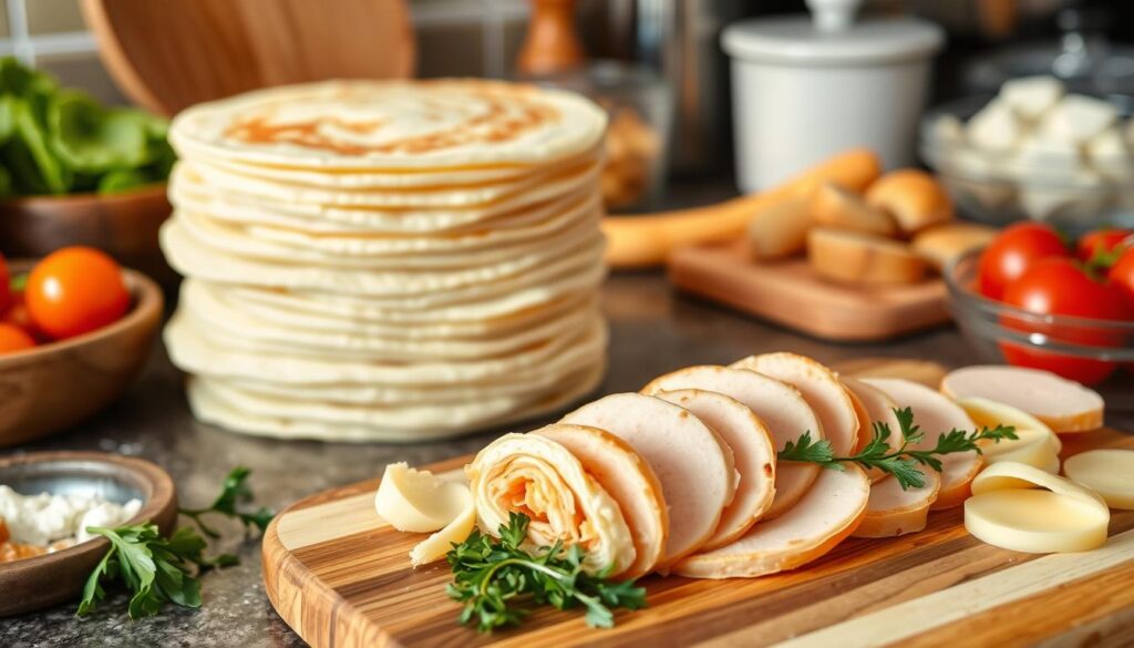 Pancake Rollup Snacks Preparation