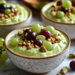 Pistachio Pudding Recipe with Grapes