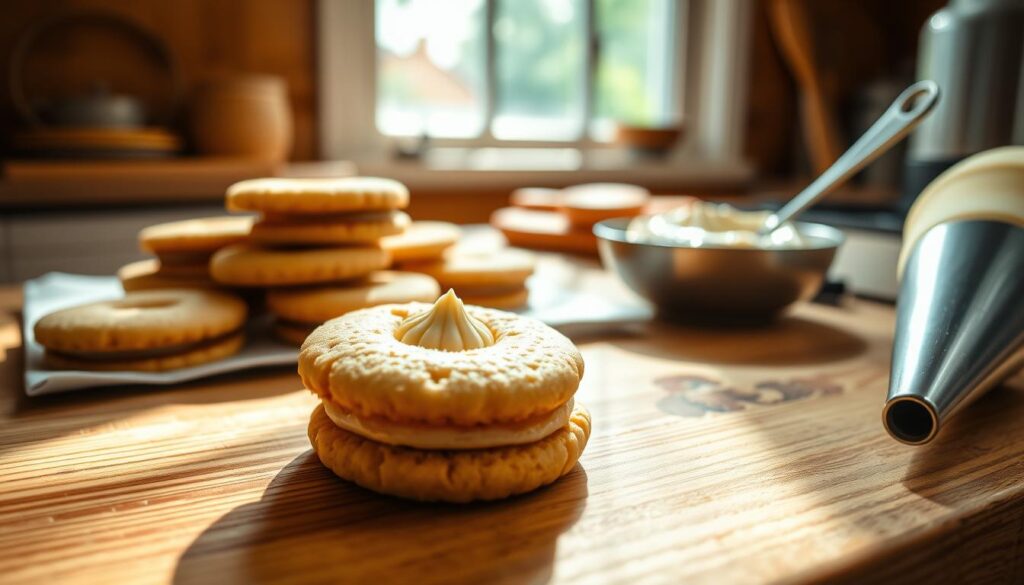 Sandwich Cookies Filling Preparation