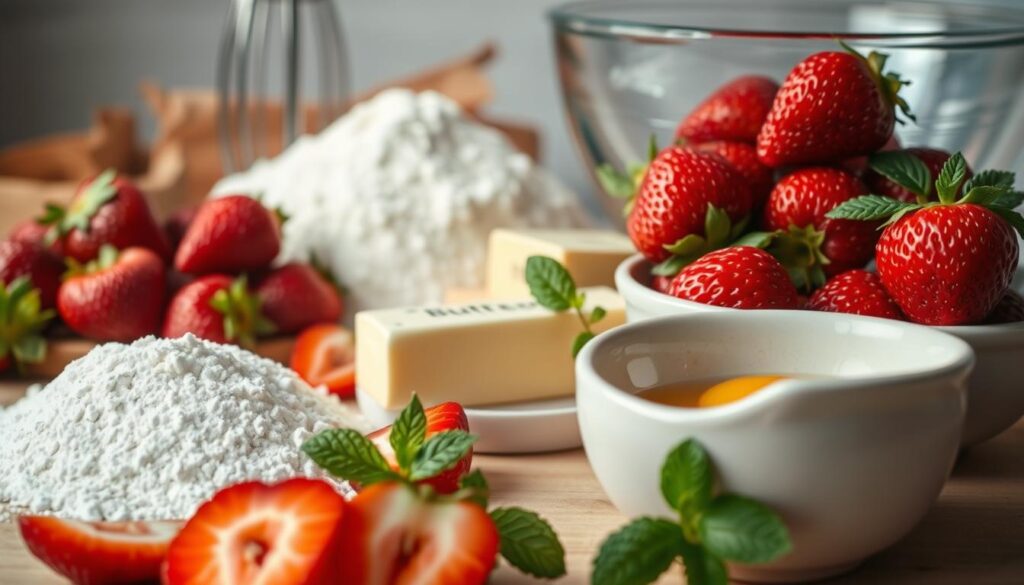 Strawberry Muffin Ingredients