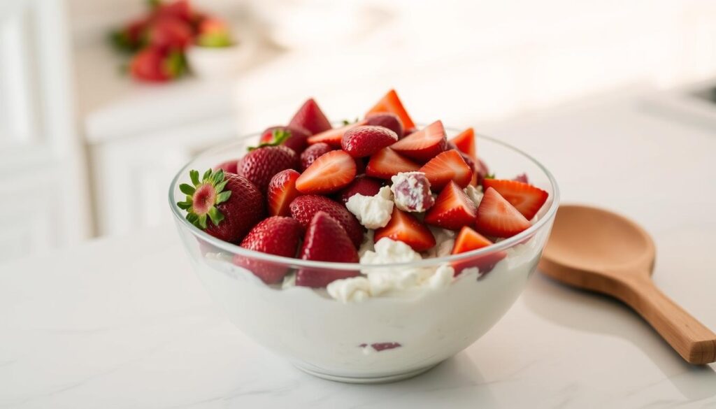 Strawberry Ricotta Filling Preparation