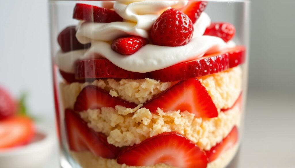 Strawberry Shortcake Parfait Layering