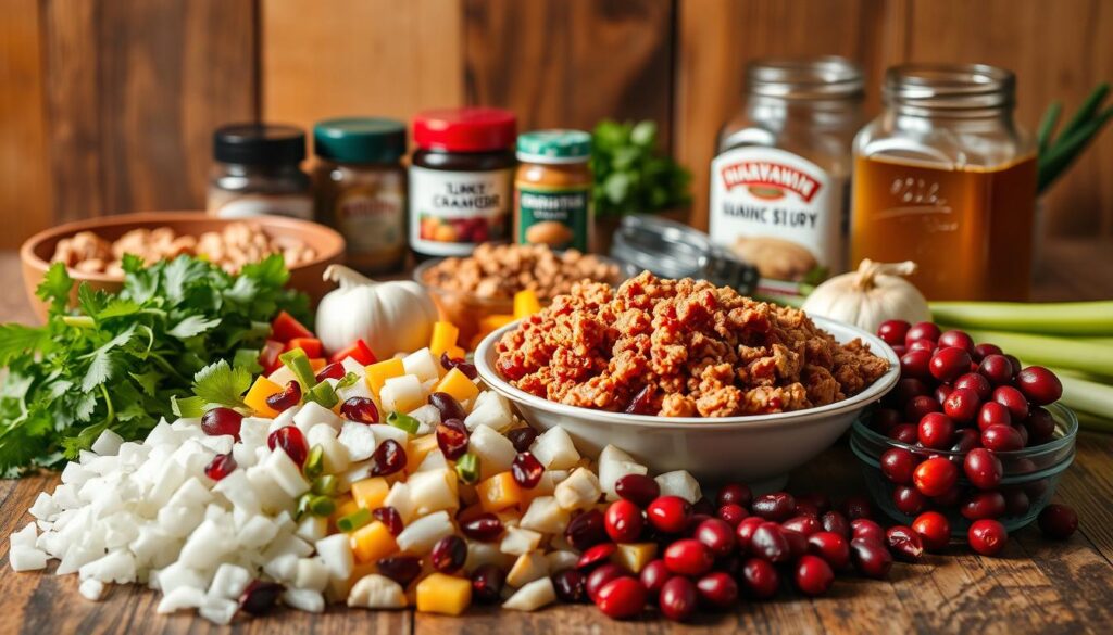 Turkey Cranberry Chili Ingredients