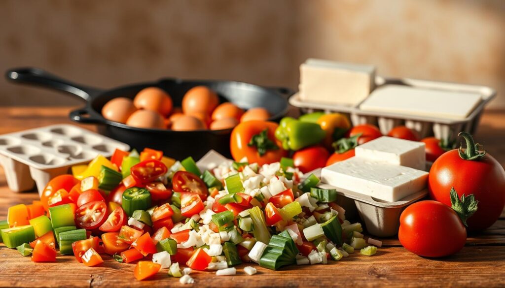 Veggie Omelette Ingredients