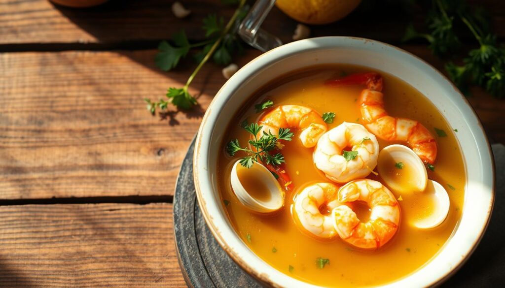 clam shrimp broth recipe