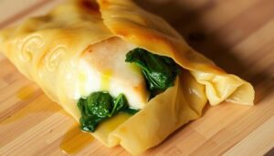 halibut and spinach wrapped in filo recipe