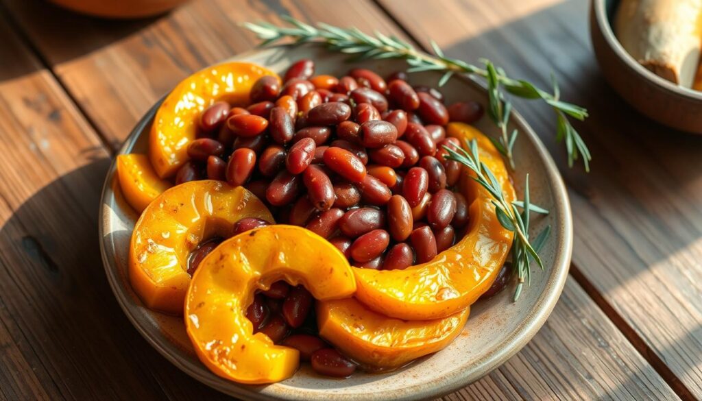 kidney beans and squash side dish recipe