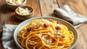 recipe eggs onions pasta parm cheese